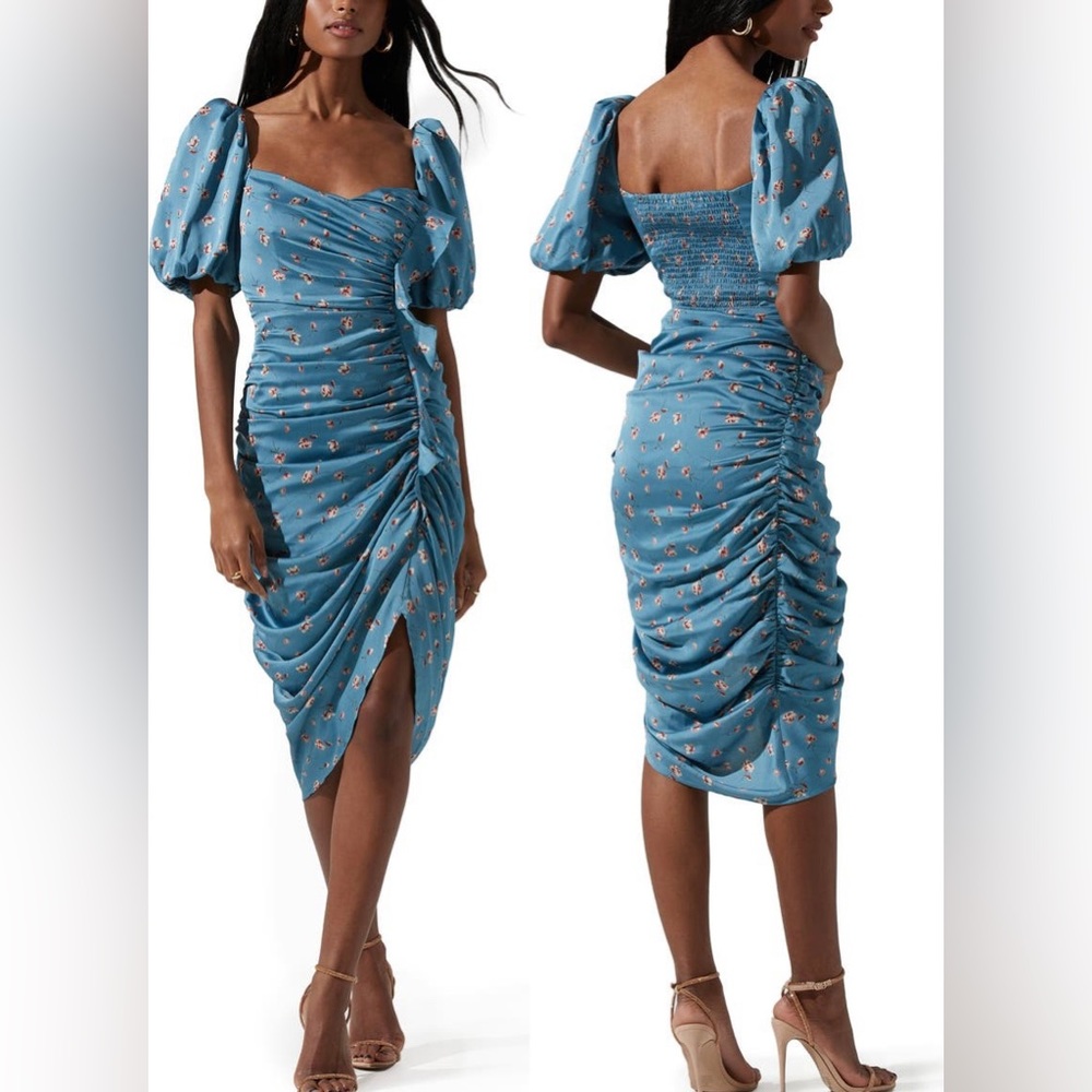 ASTR the Label Emma Scrunch Dress Sz. L NWT